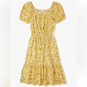 The Children's Place Yellow Floral Midi Dress